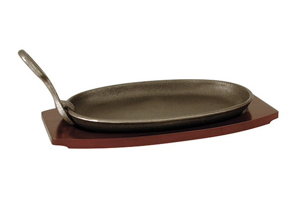 Cast iron sizzle plate