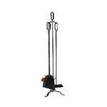 3 piece black powder coated tools with stand 750mm