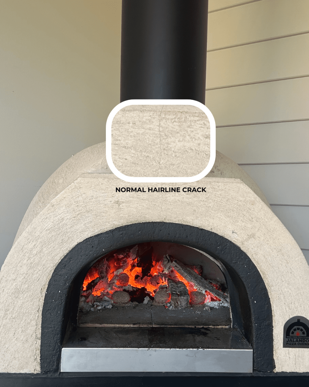 Normal Pizza Oven Hairline Crack