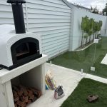 Pizza Ovens Double as a Great storage for the fire wood
