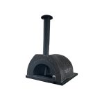black woodfired pizza oven