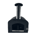 ja70 black peny round tiled prebuilt pizza oven