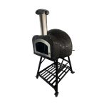 ja70 black penny round prebuilt pizza oven