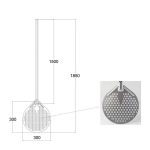 pizza paddle round perforated head