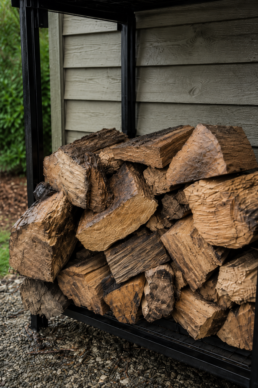 Damp wood will not help your pizza oven fire